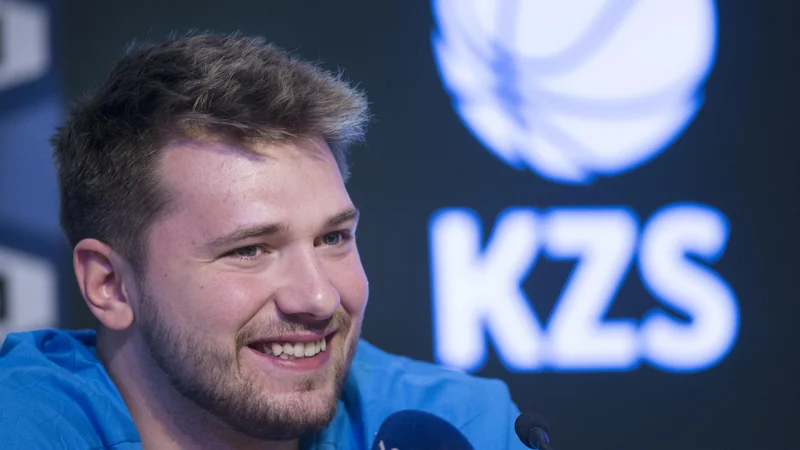 Luka Dončić bo vodja slovenske reprezentance v Litvi. FOTO: Jure Eržen