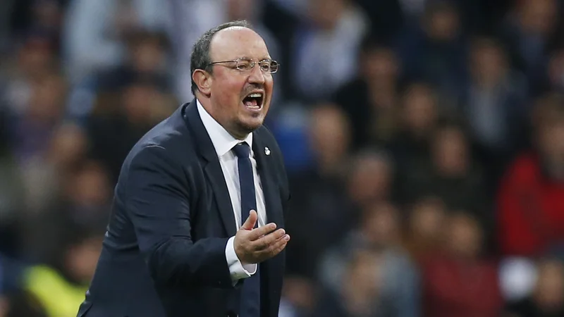 Fotografija: Rafael Benitez med tekmo lige prvakov, ko je še vodil madridski Real. FOTO: Sergio Perez/Reuters