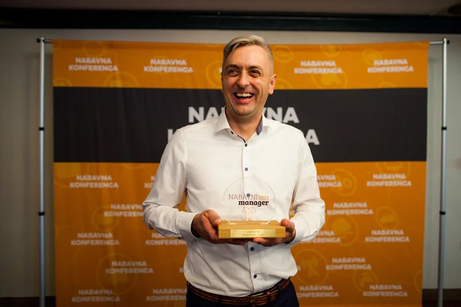 Luka Rutar, direktor nabave v Danfossu Trati, je nabavni menedžer leta 2021. FOTO: arhiv podjetja