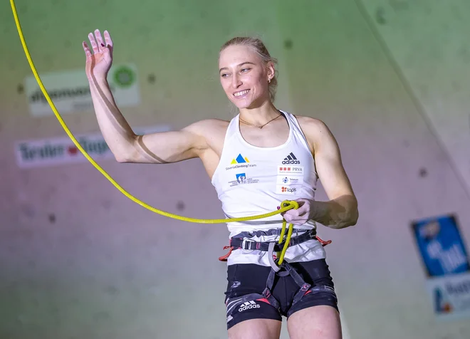Janja Garnbret bo med udarnimi aduti slovenske olimpijske odprave. FOTO: Johann Groder/AFP