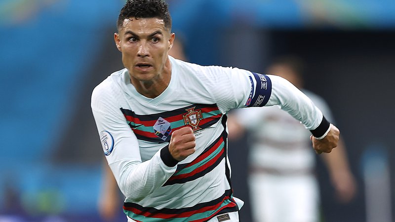 Fotografija: Cristiano Ronaldo med tekmo Portugalske in Belgije. FOTO: Marcelo Del Pozo/Reuters
