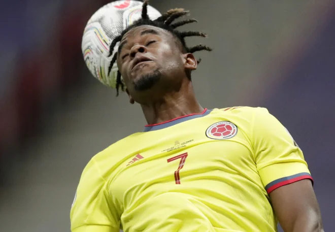 Duvan Zapata je bil med kolumbijskimi junaki. FOTO: Ueslei Marcelino/Reuters