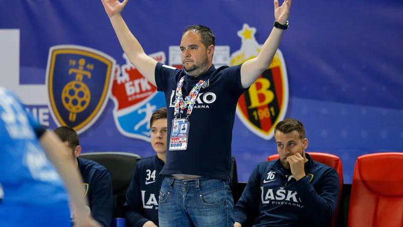 Fotografija: Branko Tamše je s Celjem PL nastopil tudi na sklepnem turnirju lige SEHA v Skopju. FOTO: Jozo Čabraja/Kolektiff