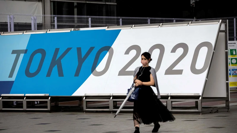 Fotografija: Odštevajo se dnevi do začetka tokijskih olimpijskih iger. FOTO: Behrouz Mehri/AFP