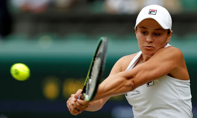 Ashleigh Barty bo favoritinja v ženskem finalu. Foto Adrian Dennis/AFP