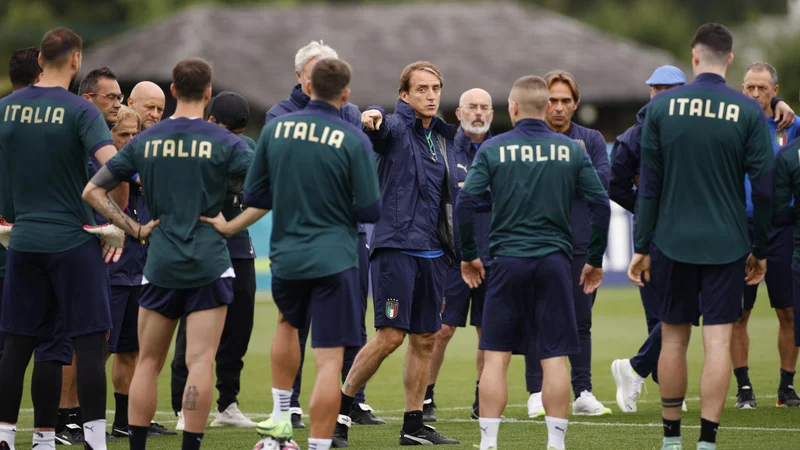 Fotografija: Roberto Mancini je popolnoma poenotil Italijane. FOTO: John Sibley/Reuters