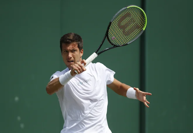 Aljaž Bedene je po vrnitvi iz Londona zaradi okužbe moral v karanteno. FOTO: Paul Childs/Reuters