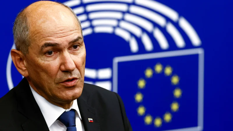Fotografija: Izjave premiera Janeza Janše o zunanjepolitičnih temah ne morejo biti obravnavane kot stališče EU FOTO: Christian Hartmann/Reuters