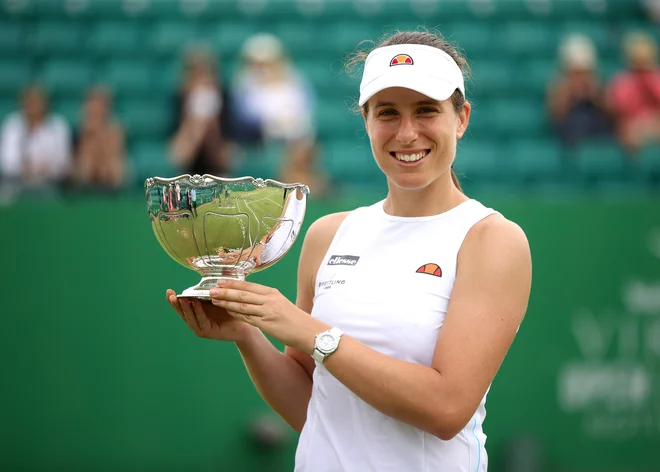 Johanna Konta (na fotografiji) je sredi junija osvojila turnir v Nottinghamu. FOTO: Molly Darlington/Reuters