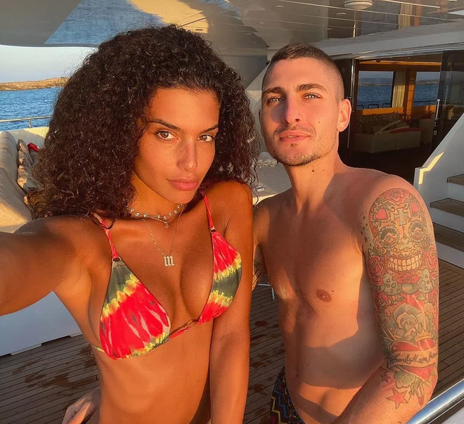 &raquo;Ljubezen mojega življenja,&laquo; pravi francoska manekenka Jessica Aïdi za &ndash; od danes &ndash; svojega moža Marca Verrattija. FOTO: instagram