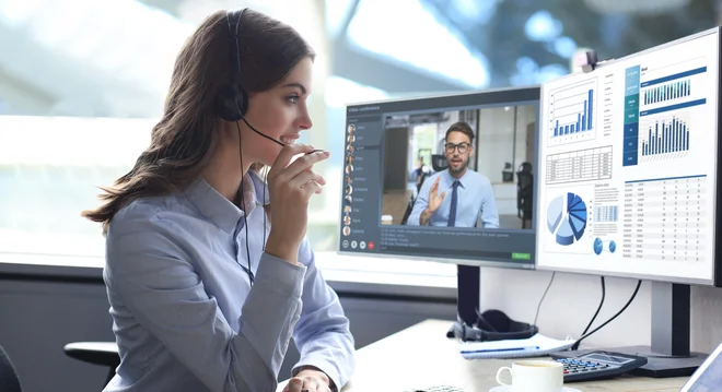 Digitalizacija je velike spremembe prinesla v prodajo, velik del posla se seli na digitalne platforme, predvsem videokonference. FOTO: Tsyhun/Shutterstock