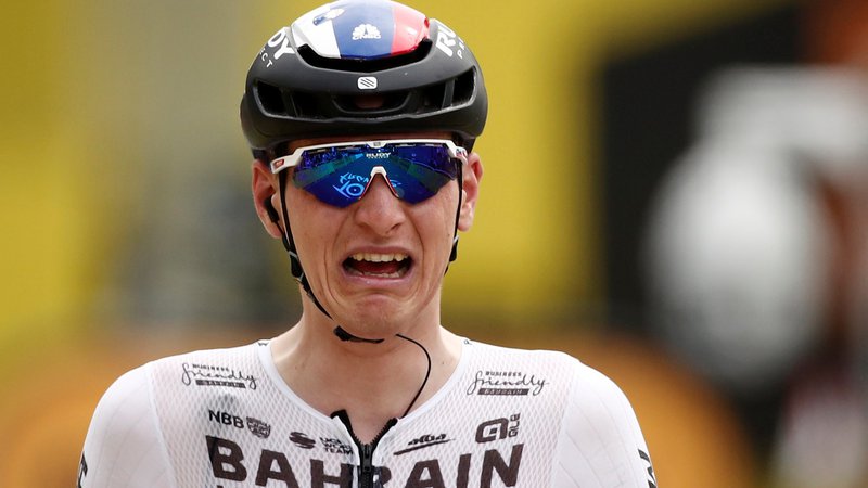 Fotografija: Matej Mohorič je osvojil sedmo etapo Toura. FOTO: Benoit Tessier/Reuters