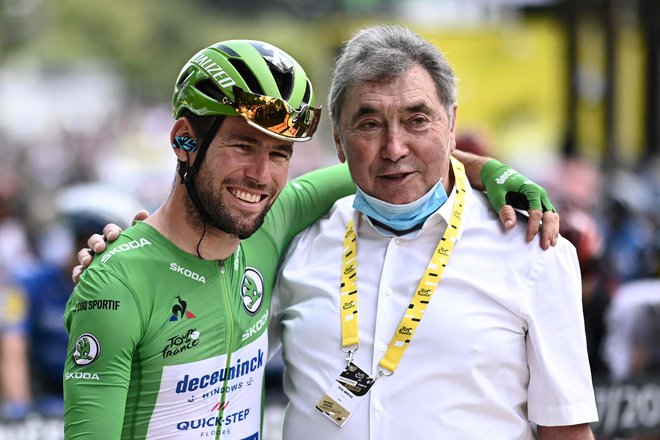 Mark Cavendish in Eddy Merckx. FOTO: Anne-christine Poujoulat Afp