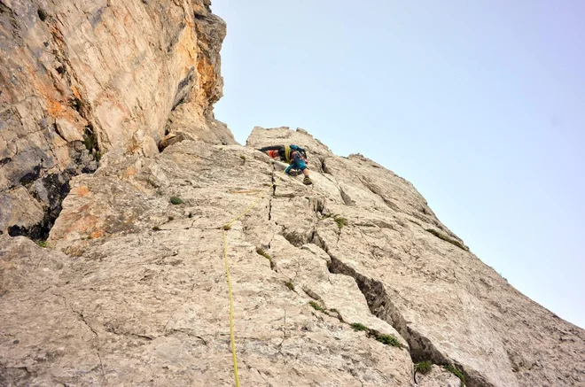 Vodnik pod Gradom v Kratki nemški smeri. FOTO: Matjaž Jeraj