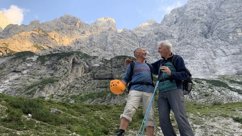 Fotografija: Stara fotra po vzponu v Slovenski smeri v Steni. FOTO: Matjaž Jeraj