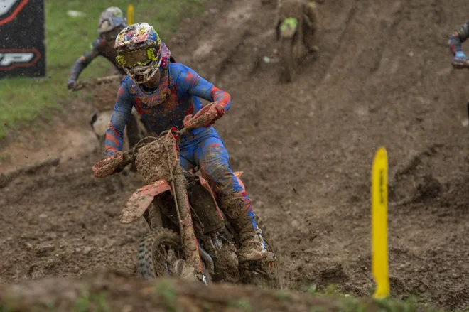 Tim Gajser je bil v Italiji nazadnje šele sedmi, danes pa je zmagal. FOTO: Honda Racing