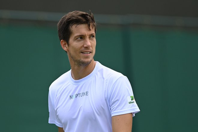 Aljaž Bedene je še vedno nedotakljiv med slovenskimki teniški igralci. FOTO: Glyn Kirk/AFP