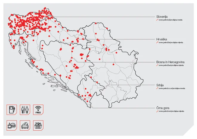 Petrol je s 500 prodajnimi mesti v regiji prava izbira tudi na vašem dopustu. FOTO: Petrol