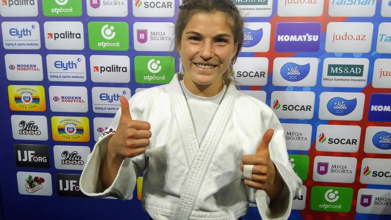 Fotografija: Od slovenskih judoistov bo v Tokiu prva na tatami stopila Maruša Štangar. FOTO: Miha Šimnovec