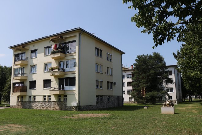 Niz stanovanjskih stolpičev ob Ulici Štefana Kovača so do konca zgradili že po arhitektovi smrti. FOTO: Jože Pojbič/Delo