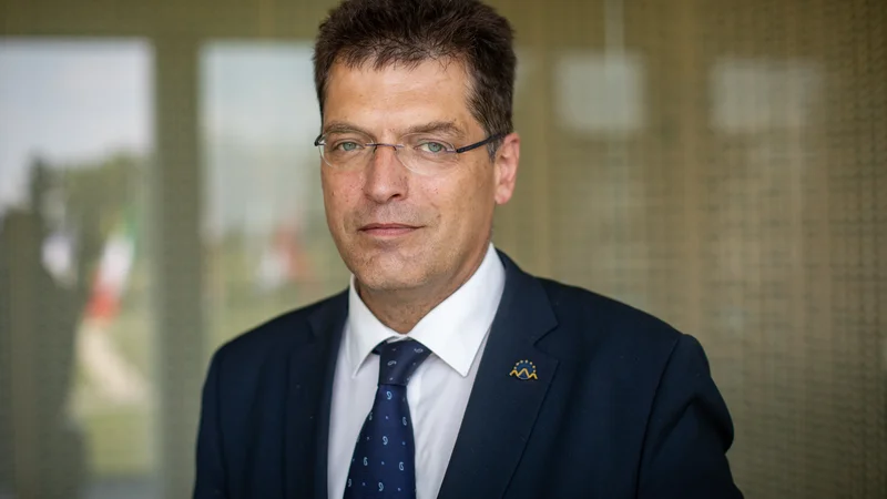 Komisar za krizno upravljanje Janez Lenarčič se je danes udeležil neformalnega zasedanja ministrov za evropske zadeve na Brdu pri Kranju. Foto: Voranc Vogel
