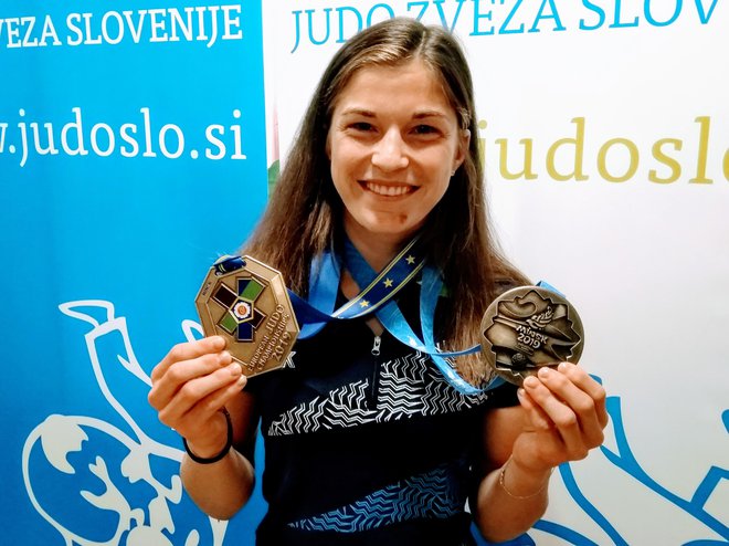 Maruša Štangar se je predlani na evropskih igrah v Minsku ovenčala z bronasto kolajno. FOTO: Miha Šimnovec