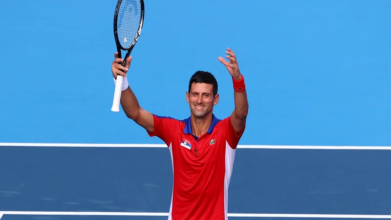 Novak Đoković je teniški turnir odprl s pričakovano zmago proti Bolivijcu Hugu Dellienu, potem pa se je sproščal v telovadnici. FOTO: Mike Segar/Reuters