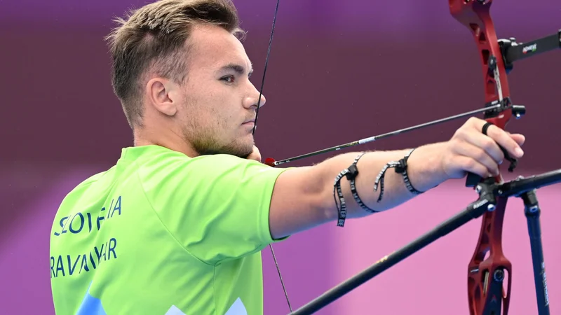 Fotografija: Za mladega Žigo Ravnikarja se olimpijski turnir ni izšel po željah. FOTO: Adek Berry/AFP
