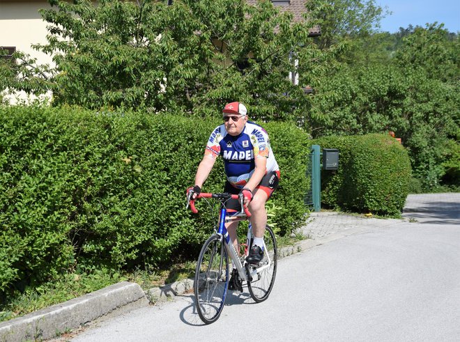 Rudi Valenčič še vedno kolesari skoraj vsak dan. FOTO: Tomaž Valenčič