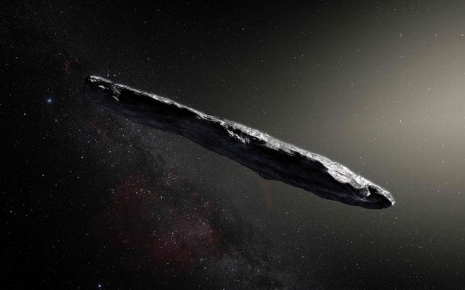 Avi Loeb meni, da je Oumuamua ostanek napredne vesoljske tehnologije. FOTO: European Southern Observatory/M. Kornmesser/AFP