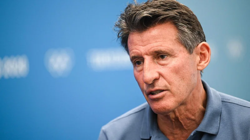 Fotografija: Sebastian Coe je potrdil slabo vest za ruske atlete. FOTO: Charly Triballeau/AFP