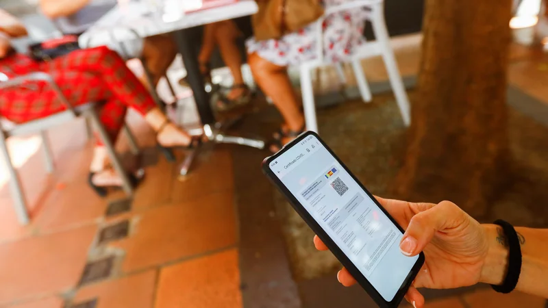 Fotografija: Digitalna potrdila bodo pri nas še naprej le na papriju in neberljiva z aplikacijo. FOTO: Borja Suarez/Reuters