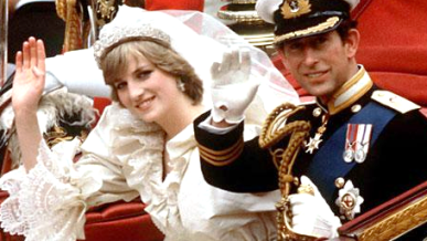 Fotografija: 29. julija 1981 sta se v katedrali sv. Pavla v Londonu poročila princ Charles in princesa Diana Spencer. FOTO: Wikipedija