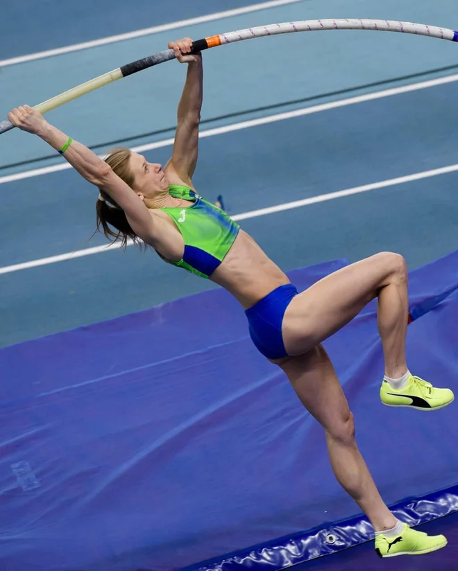 Tina Šutej razmišlja tudi o olimpijskem odličju. FOTO: worldathletics