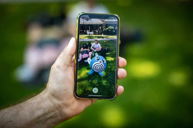 Očetu pokemonov je najljubši poliwag, spominja ga na paglavce, ki jih je lovil v otroštvu. FOTO: Voranc Vogel/Delo