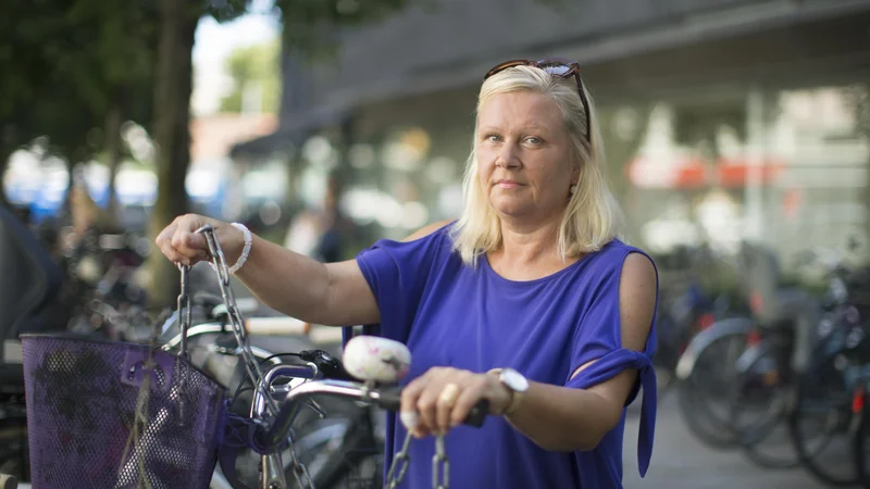 Fotografija: »Nikoli nisem bila tu zaradi položaja, ampak zato, ker zelo rada delam na televiziji in me to delo izjemno zanima,« je pojasnila Nalatija Gorščak za RTV Slovenija. FOTO: Jure Eržen/Delo