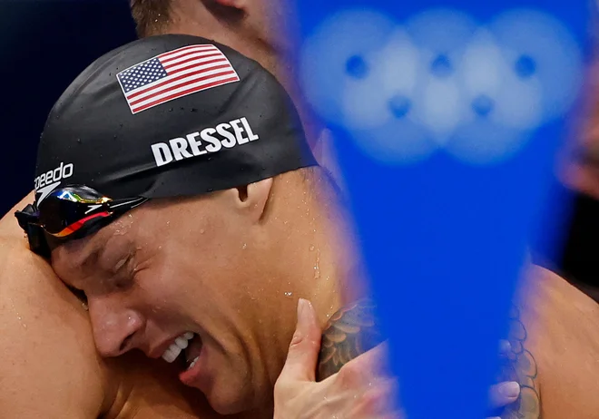 Caeleb Dressel je bil najboljši plavalec na OI v Tokiu. FOTO: Odd Andersen/AFP
