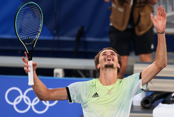 Alexander Zverev meni, da tudi v tenisu ni nič večjega od olimpijskega zlata. FOTO: Stoyan Nenov/Reuters