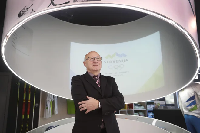 Predsednik Olimpijskega komiteja Slovenije, Bogdan Gabrovec. Ljubljana, 4. december 2018