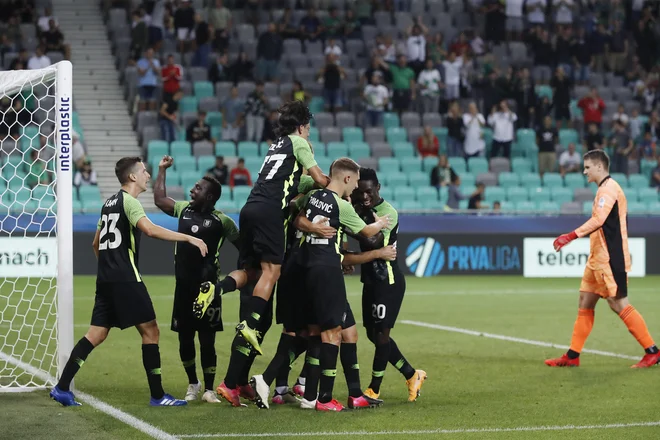 Olimpija je nasula Štajercem tri gole. FOTO: Leon Vidic