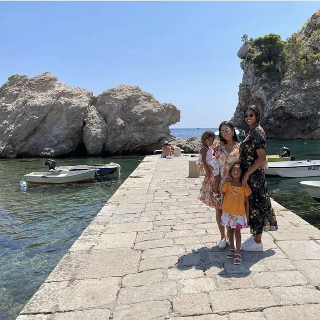 &raquo;Čudovito je,&laquo; je Vanessa Bryant zapisala pod sliko na instagramu. S tremi hčerkami je obiskala Dubrovnik. FOTO: instagram Vanesse Bryant