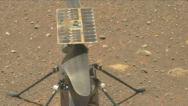 Ingenuity je poletel že 11-krat. FOTO: NASA/JPL-Caltech/MSSS/ASU/AFP