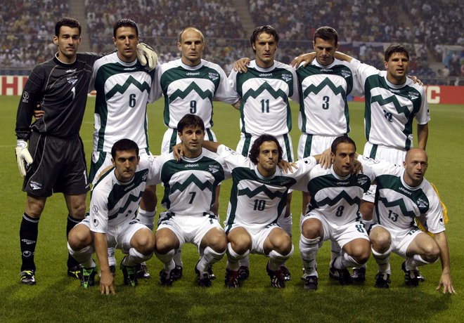 Slovenski nogometaši so leta 2002 prvič zaigrali na svetovnem prvenstvu. FOTO: Sergio Perez/Reuters