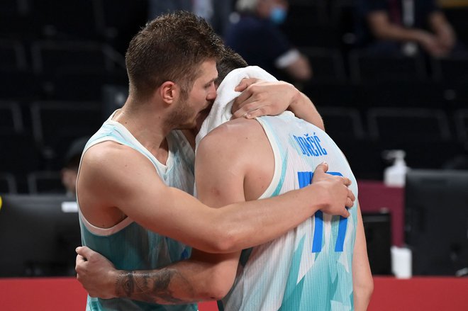 Slovenski košarkarji si zaslužijo vse čestitke. FOTO: Aris Messinis/AFP
