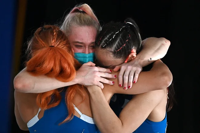 Morda je treba geslo hitreje, višje, močneje razumeti predvsem v smislu premagovati sebe. FOTO: Mohd Rasfan/AFP
