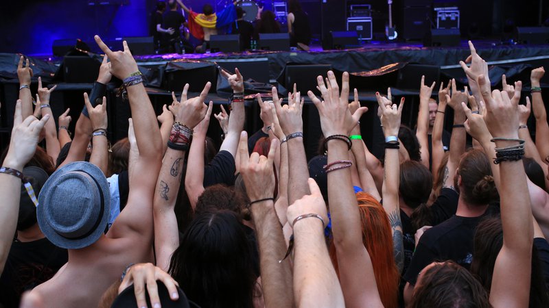 Fotografija: Festival Metaldays je tokrat potekal v pomanjšani izvedbi. Foto Tomi Lombar/Delo