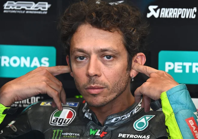 Valentino Rossi končuje motociklistično kariero. FOTO: Joe Klamar/AFP