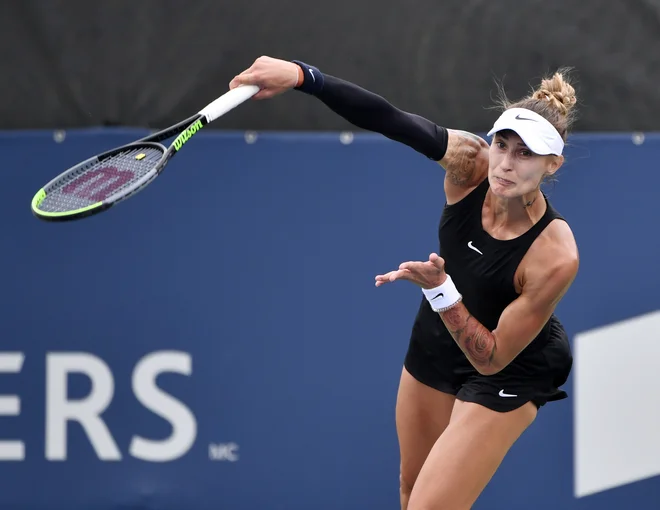 Polona Hercog (na fotografiji) je hitro končala z nastopi. FOTO: Eric Bolte/Usa Today Sports