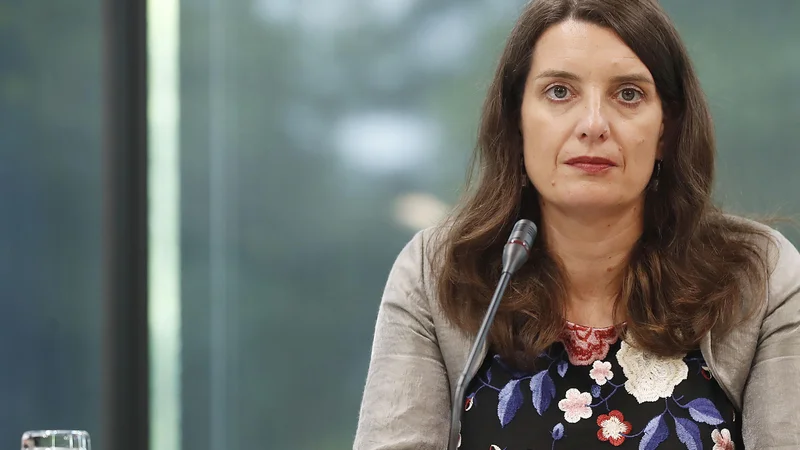 Fotografija: Ministrica za izobraževanje, znanost in šport Simona Kustec. FOTO: Leon Vidic/Delo