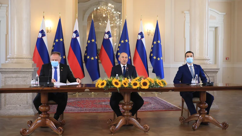 Fotografija: Znotraj koalicije so se pojavila resna trenja zaradi kadrovanja in domnevnih spornih poslov. FOTO: Voranc Vogel/Delo